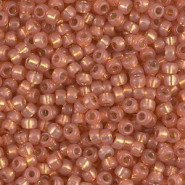 Miyuki seed beads 8/0 - Duracoat silverlined dyed rose gold 8-4233